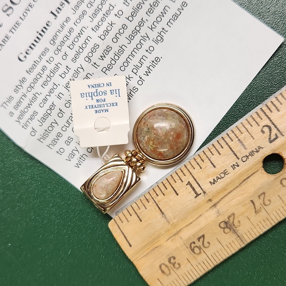 Lia Sophia Jasper Pendant Slide, NWT, Box, Paperwork - Picture 8 of 10